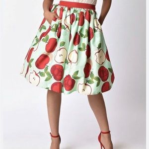 snowy white apple skirt